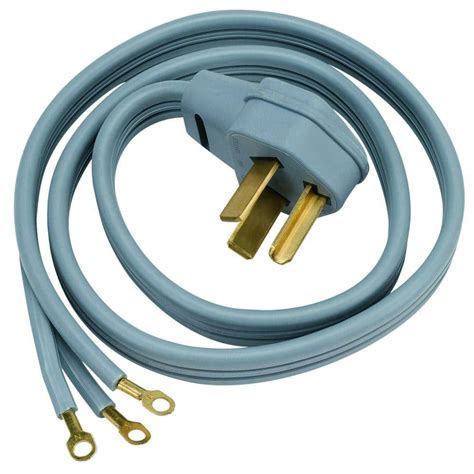 Using a screwdriver, remove the plate housing the electrical wires. . Home depot dryer cord